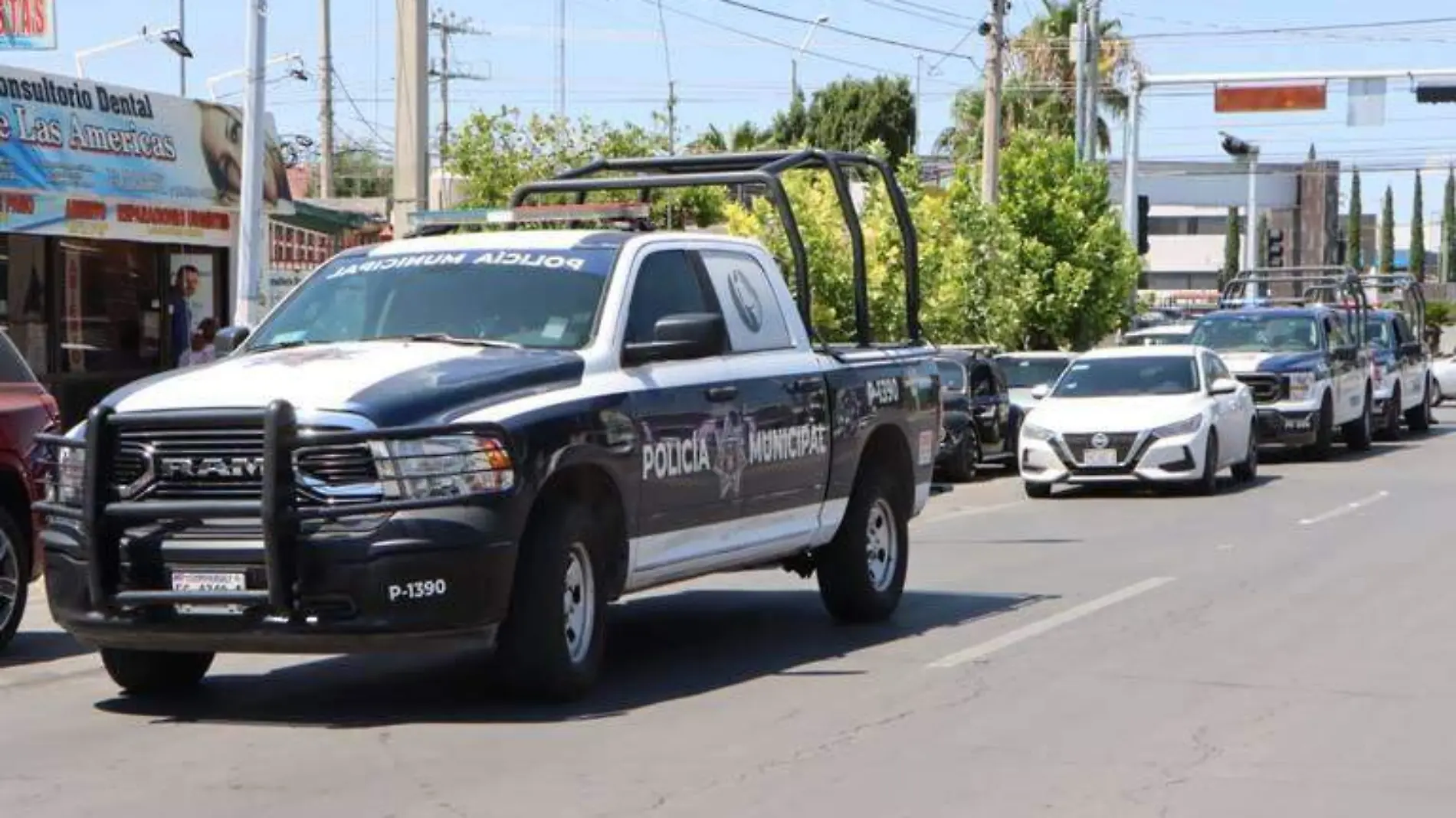 Movilización policia patrulla